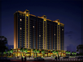 清遠(yuǎn)新都廣場夜景照明設(shè)計(jì)