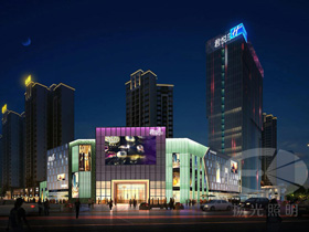 虎門(mén)君悅花園商業(yè)綜合體夜景照明工程設(shè)計(jì)施工